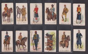 Cigarette cards, Redford's, Colonial Troops (12/30) (all with minor faults, fair) (12)
