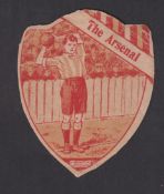 Trade card, Baines, shield shaped football card 'The Arsenal' (slight creasing & wear, fair/gd) (1)