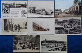 Postcards, Motoring, a mixed motoring selection of 8 cards inc. advert (RP) for Pratts Ethyl showing