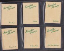 Cigarette silks, Kensitas Flowers, L sized 2nd Series (set 40 silks) in original folders plus 4