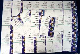 Snooker autographs, 1994 British Open Snooker Tournament held at Plymouth Pavilions, a collection of