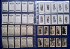 Cigarette cards, 3 sets; Wills New Zealand Motor Cycles, Wills Overseas Motor Cars photographic,
