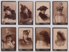 Cigarette cards, USA, P.H. Mayo, Actresses (Black Border), 'M' size (set, 25 cards) (some slight
