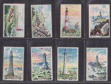 Cigarette cards, Hill's, Lighthouse Series (No Framelines) (set 20 cards) (gd)