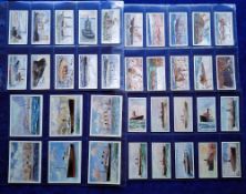 Cigarette cards, 7 sets all Shipping related; Mitchell River & Coastal Steamers, Wills (5, Famous