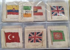 Cigarette Silks, BDV Phillips selection sets and near sets in modern album; Flags 10th series 114/