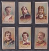 Cigarette cards, USA, Buchner, Actors, 'M' size, six cards, Lawrence Barrett as 'Cassius', W.S.