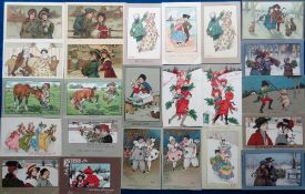 Postcards, Artist Drawn, 80+ cards to include children, glamour, romance etc. Artists include