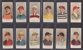 Cigarette cards, Kinnear Jockeys Set 1 (set 12 cards) (gd)