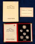 Coins, Singapore, a 1989, six piece, Sterling Silver Proof Coin Set issued by the Board of