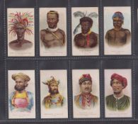 Cigarette cards, USA, Kimball, Savage and Semi-Barbarous Chiefs & Rulers, 8 cards, Chief of the