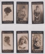 Cigarette cards, USA, Dartington & Co (Darlington & Co (sic)), Actresses, six cards, Mlle.