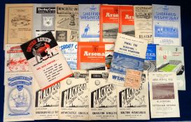 Football programmes, Blackpool FC, 1952-53, a collection of 21 home & away programmes, homes (4) v