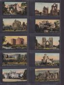 Cigarette cards, Fairweather & Sons, Historic Buildings of Scotland (set, 50 cards) (a few with