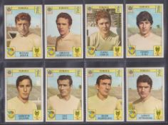 Trade cards, Panini Mexico 70, 12 cards, all Romania; Team Group, Dobrin, Dembrovsschi, Domide,
