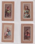 Cigarette cards, USA, L. Miller & Sons, Beauties, 'THIBS' (Havana Blossom back), 'X' size, 4