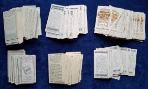 Cigarette cards, 4 sets & 2 near sets; sets are Ogden's Marvels of Motion, BAT anonymous