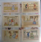 Postcards, Children, a comprehensive collection of 160+ illustrated cards of children, with a few