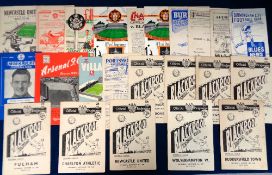Football programmes, Blackpool FC, 1949-50, a collection of 23 home & away programmes, homes (9)
