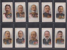 Cigarette cards, Taddy, Russo Japanese War (26-50) (one with slight mark to back, gd)