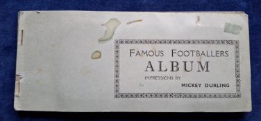 Trade cards, Sunday Empire News, Famous Footballers, Caricatures by Mickey Durling (set 48 cards) in