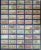 Cigarette cards, Churchman, 2 sets, 8 part sets and a few odds. Sets are Interesting Buildings,