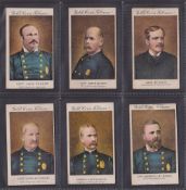 Cigarette cards, USA, Buchner, Police Inspectors, 'M' size ('Gold Coin Tobacco' at top), six