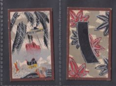 Cigarette cards, Hudden's, Japanese Playing Cards (Hudden's Cigarettes), two cards, ref. H224,