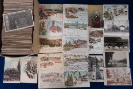 Postcards, a mixed UK and foreign topographical collection of over 750 cards, with 90+ cards of