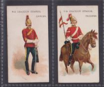 Cigarette cards, Gabriel, Types of British & Colonial Troops, two type cards, 5th Dragoons Guards,
