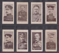 Cigarette cards, Lambert & Butler Boer War Generals CLAM, 8 cards; Knox, Kitchener, Lyttleton,