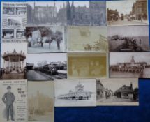 Postcards, Essex, a Southend selection of 15 cards with RPs of houses in West Rd and London Rd