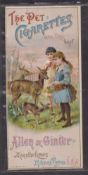 Cigarette card, USA, Advertising Showcard, Allen & Ginter 'Pet Cigarettes' (2 Children feeding Deer)