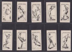 Trade cards, Clevedon Confectionery Hints on Association Football, line drawings (set 50 cards) (