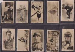 Cigarette cards, Lambert & Butler overseas, Who's Who in Sport 1926 (set 50 cards) including Bobby