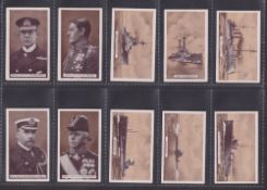 Cigarette cards, Cohen, Weenen & Co, War Series (set, 50 cards) (gd/vg)