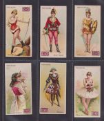 Cigarette cards, USA, Lorillard's, Types of the Stage ('5c Ante' wording front & back) (set, 25