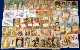 Trade cards, USA, a collection of 50+, early, trade advertising cards, various issuers inc. The