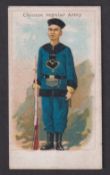 Cigarette card, Harvey & Davy, Chinese & South African Series, type card, 'Chinese Regular Army' (