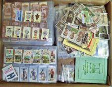 Cigarette & trade cards, large mixture, loose, in plastic sleeves and a few in albums, many