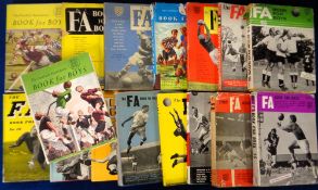 Football annuals, 'The F A Book for Boys' a run of 16 annuals from 1950/60's all with dust