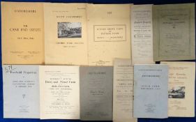 Ephemera, Sale Particulars, South Oxfordshire, 17 items (1875-1953) to include Coombe Park Estate