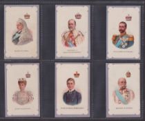 Cigarette cards, Muratti, Crowned Heads, 'M' size (set, 35 cards) (gd)