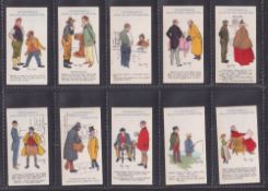 Cigarette cards, Churchman Phil May Sketches (Churchman Gold Flake fronts) (set 50 cards) (a few