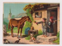 Cigarette card, P. M'Lean (Dundee), paper Advertising card, 'XL' size, illustrated with Country