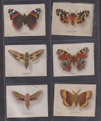 Tobacco silks, Anon (Phillips), British Butterflies & Moths, 'D' (set, 50 silks) (gd/vg)