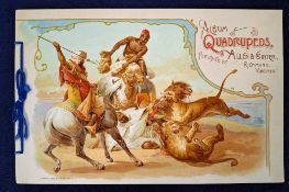 Printed album, USA, Allen & Ginter Quadrupeds (a few tiny areas of paper loss on the front cover and