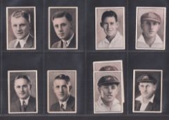 Trade cards, Australia, Australian Licorice Co, Cricketers, 1934 (20/24, plus 1 duplicate, missing
