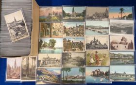 Postcards, a foreign mix of over 450 cards, mostly European towns, cities, scenic views, buildings