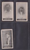 Cigarette cards, Cohen Weenen & Co, Heroes of Sport, Cricket, three cards, Lockwood (one corner